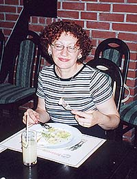 Autorka relacji, Bo�ena Grocholska w ekstazie... (kulinarnej)